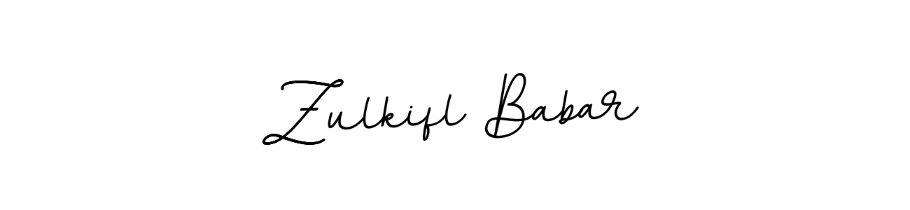 How to make Zulkifl Babar name signature. Use BallpointsItalic-DORy9 style for creating short signs online. This is the latest handwritten sign. Zulkifl Babar signature style 11 images and pictures png