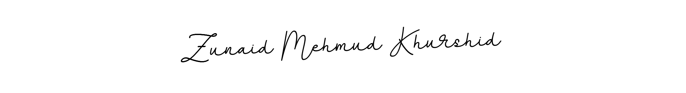 Design your own signature with our free online signature maker. With this signature software, you can create a handwritten (BallpointsItalic-DORy9) signature for name Zunaid Mehmud Khurshid. Zunaid Mehmud Khurshid signature style 11 images and pictures png