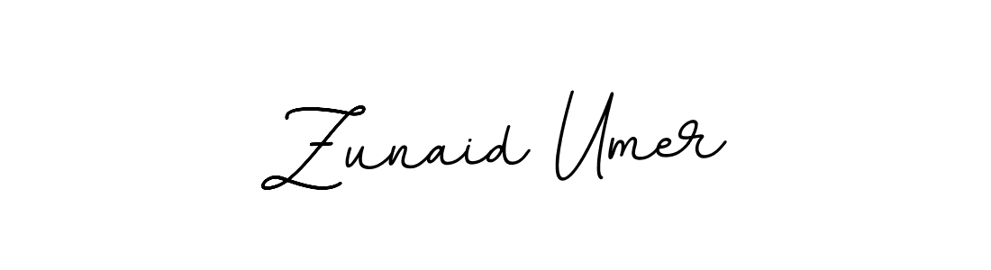 Design your own signature with our free online signature maker. With this signature software, you can create a handwritten (BallpointsItalic-DORy9) signature for name Zunaid Umer. Zunaid Umer signature style 11 images and pictures png