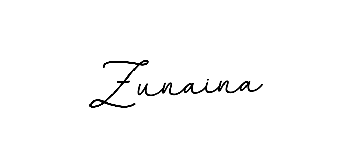 Use a signature maker to create a handwritten signature online. With this signature software, you can design (BallpointsItalic-DORy9) your own signature for name Zunaina. Zunaina signature style 11 images and pictures png