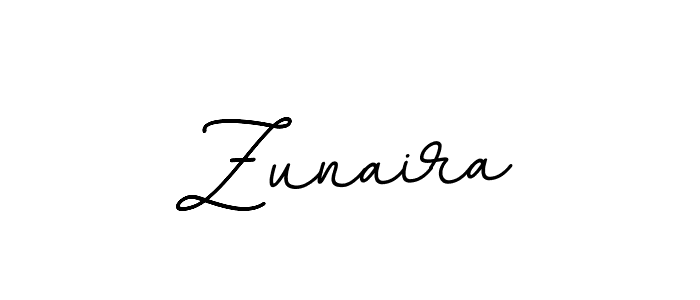 How to make Zunaira name signature. Use BallpointsItalic-DORy9 style for creating short signs online. This is the latest handwritten sign. Zunaira signature style 11 images and pictures png