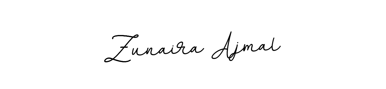The best way (BallpointsItalic-DORy9) to make a short signature is to pick only two or three words in your name. The name Zunaira Ajmal include a total of six letters. For converting this name. Zunaira Ajmal signature style 11 images and pictures png