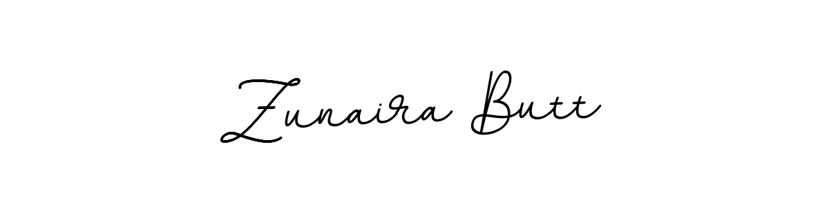 Use a signature maker to create a handwritten signature online. With this signature software, you can design (BallpointsItalic-DORy9) your own signature for name Zunaira Butt. Zunaira Butt signature style 11 images and pictures png