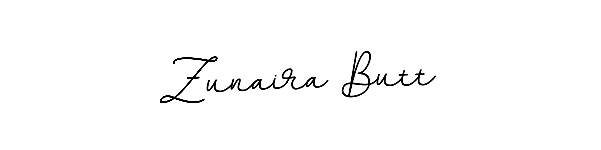 Zunaira Butt stylish signature style. Best Handwritten Sign (BallpointsItalic-DORy9) for my name. Handwritten Signature Collection Ideas for my name Zunaira Butt. Zunaira Butt signature style 11 images and pictures png