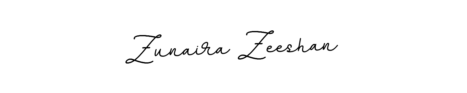 Design your own signature with our free online signature maker. With this signature software, you can create a handwritten (BallpointsItalic-DORy9) signature for name Zunaira Zeeshan. Zunaira Zeeshan signature style 11 images and pictures png