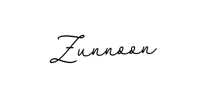 The best way (BallpointsItalic-DORy9) to make a short signature is to pick only two or three words in your name. The name Zunnoon include a total of six letters. For converting this name. Zunnoon signature style 11 images and pictures png