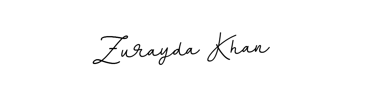 Design your own signature with our free online signature maker. With this signature software, you can create a handwritten (BallpointsItalic-DORy9) signature for name Zurayda Khan. Zurayda Khan signature style 11 images and pictures png