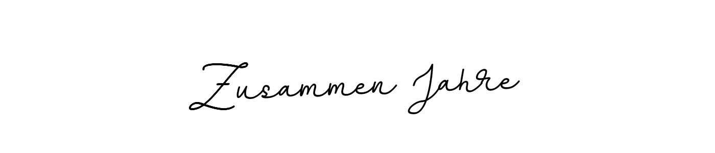 How to make Zusammen Jahre name signature. Use BallpointsItalic-DORy9 style for creating short signs online. This is the latest handwritten sign. Zusammen Jahre signature style 11 images and pictures png