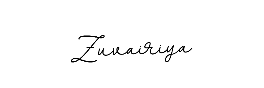 How to make Zuvairiya name signature. Use BallpointsItalic-DORy9 style for creating short signs online. This is the latest handwritten sign. Zuvairiya signature style 11 images and pictures png