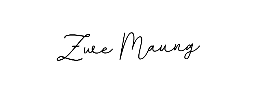 Make a beautiful signature design for name Zwe Maung. With this signature (BallpointsItalic-DORy9) style, you can create a handwritten signature for free. Zwe Maung signature style 11 images and pictures png