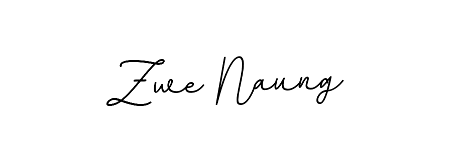The best way (BallpointsItalic-DORy9) to make a short signature is to pick only two or three words in your name. The name Zwe Naung include a total of six letters. For converting this name. Zwe Naung signature style 11 images and pictures png