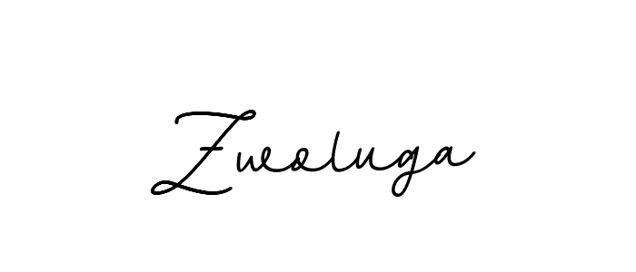 Make a beautiful signature design for name Zwoluga. With this signature (BallpointsItalic-DORy9) style, you can create a handwritten signature for free. Zwoluga signature style 11 images and pictures png