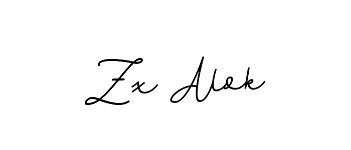 This is the best signature style for the Zx Alok name. Also you like these signature font (BallpointsItalic-DORy9). Mix name signature. Zx Alok signature style 11 images and pictures png