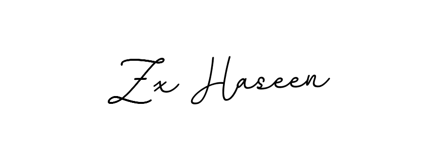 Use a signature maker to create a handwritten signature online. With this signature software, you can design (BallpointsItalic-DORy9) your own signature for name Zx Haseen. Zx Haseen signature style 11 images and pictures png