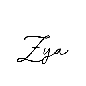 You should practise on your own different ways (BallpointsItalic-DORy9) to write your name (Zya) in signature. don't let someone else do it for you. Zya signature style 11 images and pictures png