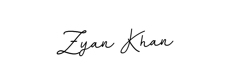 How to make Zyan Khan name signature. Use BallpointsItalic-DORy9 style for creating short signs online. This is the latest handwritten sign. Zyan Khan signature style 11 images and pictures png