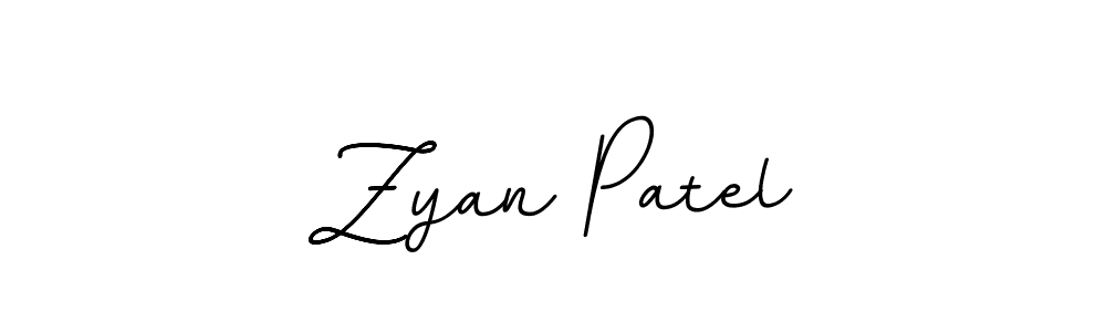 Make a beautiful signature design for name Zyan Patel. With this signature (BallpointsItalic-DORy9) style, you can create a handwritten signature for free. Zyan Patel signature style 11 images and pictures png