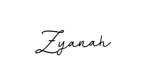 Design your own signature with our free online signature maker. With this signature software, you can create a handwritten (BallpointsItalic-DORy9) signature for name Zyanah. Zyanah signature style 11 images and pictures png
