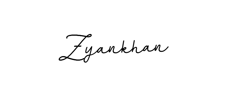 Create a beautiful signature design for name Zyankhan. With this signature (BallpointsItalic-DORy9) fonts, you can make a handwritten signature for free. Zyankhan signature style 11 images and pictures png