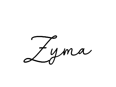 Design your own signature with our free online signature maker. With this signature software, you can create a handwritten (BallpointsItalic-DORy9) signature for name Zyma. Zyma signature style 11 images and pictures png