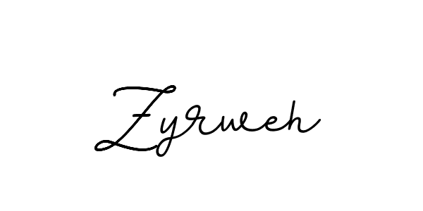 Zyrweh stylish signature style. Best Handwritten Sign (BallpointsItalic-DORy9) for my name. Handwritten Signature Collection Ideas for my name Zyrweh. Zyrweh signature style 11 images and pictures png