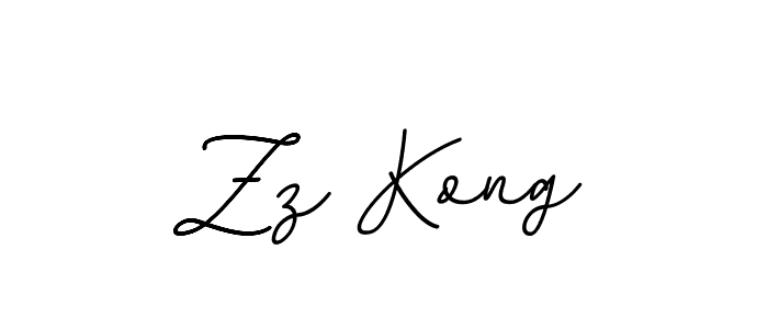 Use a signature maker to create a handwritten signature online. With this signature software, you can design (BallpointsItalic-DORy9) your own signature for name Zz Kong. Zz Kong signature style 11 images and pictures png