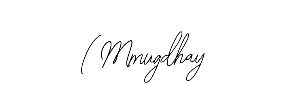 How to make ( Mmugdhay name signature. Use Bearetta-2O07w style for creating short signs online. This is the latest handwritten sign. ( Mmugdhay signature style 12 images and pictures png