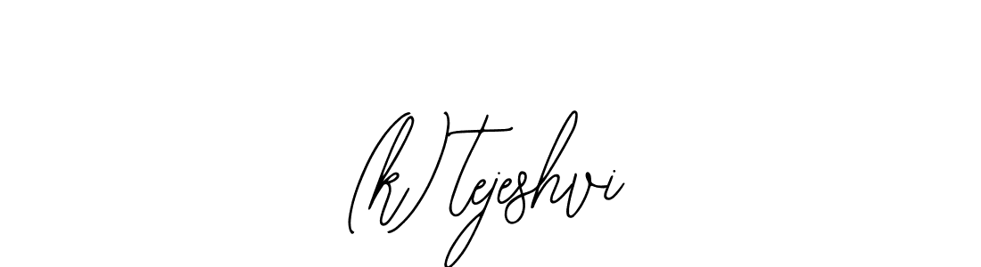 How to Draw (k)tejeshvi signature style? Bearetta-2O07w is a latest design signature styles for name (k)tejeshvi. (k)tejeshvi signature style 12 images and pictures png