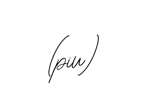 Make a beautiful signature design for name (piu). With this signature (Bearetta-2O07w) style, you can create a handwritten signature for free. (piu) signature style 12 images and pictures png