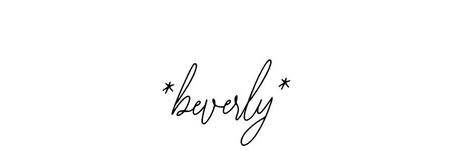 Use a signature maker to create a handwritten signature online. With this signature software, you can design (Bearetta-2O07w) your own signature for name *beverly*. *beverly* signature style 12 images and pictures png