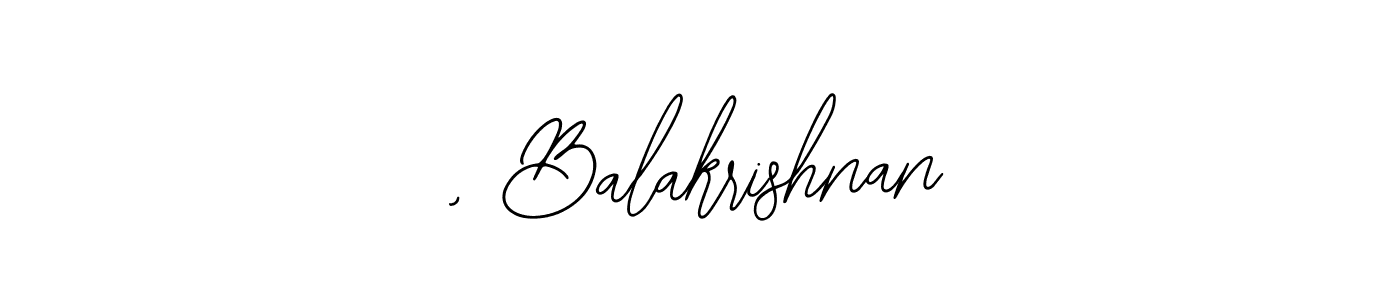 The best way (Bearetta-2O07w) to make a short signature is to pick only two or three words in your name. The name , Balakrishnan include a total of six letters. For converting this name. , Balakrishnan signature style 12 images and pictures png