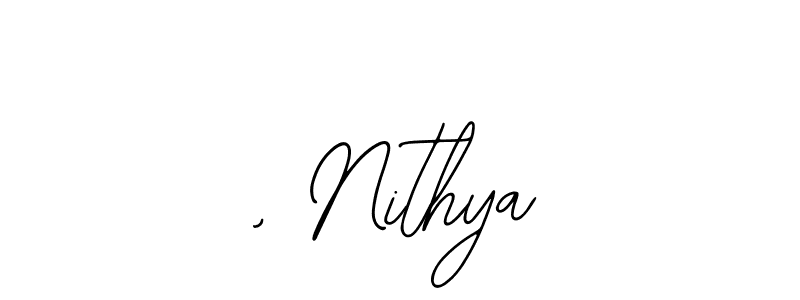 Also we have , Nithya name is the best signature style. Create professional handwritten signature collection using Bearetta-2O07w autograph style. , Nithya signature style 12 images and pictures png