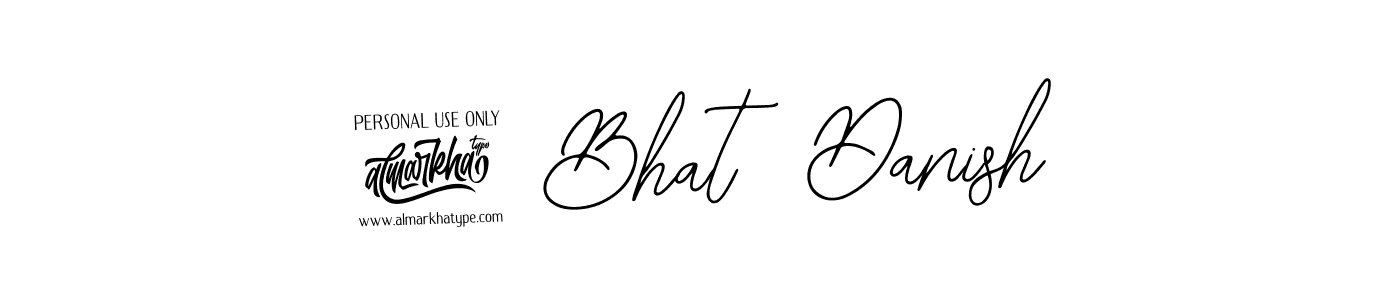 Use a signature maker to create a handwritten signature online. With this signature software, you can design (Bearetta-2O07w) your own signature for name @ Bhat  Danish. @ Bhat  Danish signature style 12 images and pictures png