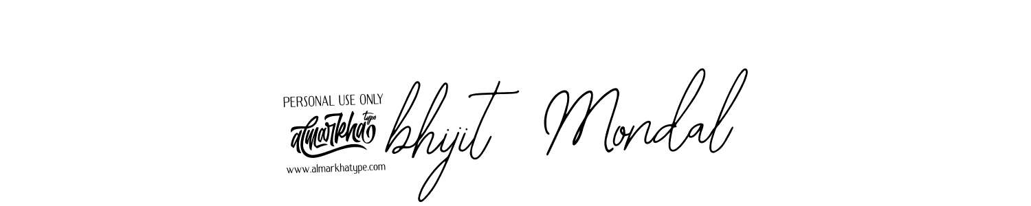 How to make @bhijit  Mondal name signature. Use Bearetta-2O07w style for creating short signs online. This is the latest handwritten sign. @bhijit  Mondal signature style 12 images and pictures png