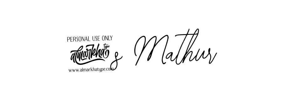 @s Mathur stylish signature style. Best Handwritten Sign (Bearetta-2O07w) for my name. Handwritten Signature Collection Ideas for my name @s Mathur. @s Mathur signature style 12 images and pictures png