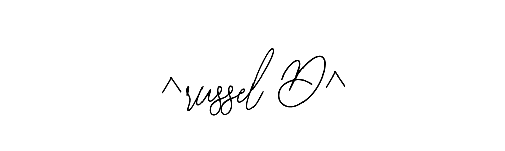 The best way (Bearetta-2O07w) to make a short signature is to pick only two or three words in your name. The name ^russel D^ include a total of six letters. For converting this name. ^russel D^ signature style 12 images and pictures png