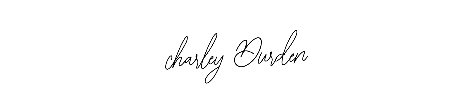 Use a signature maker to create a handwritten signature online. With this signature software, you can design (Bearetta-2O07w) your own signature for name  charley Durden.  charley Durden signature style 12 images and pictures png