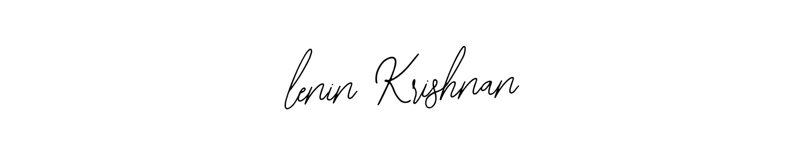 The best way (Bearetta-2O07w) to make a short signature is to pick only two or three words in your name. The name  lenin Krishnan include a total of six letters. For converting this name.  lenin Krishnan signature style 12 images and pictures png