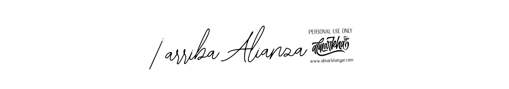 Bearetta-2O07w is a professional signature style that is perfect for those who want to add a touch of class to their signature. It is also a great choice for those who want to make their signature more unique. Get ¡arriba Alianza! name to fancy signature for free. ¡arriba Alianza! signature style 12 images and pictures png