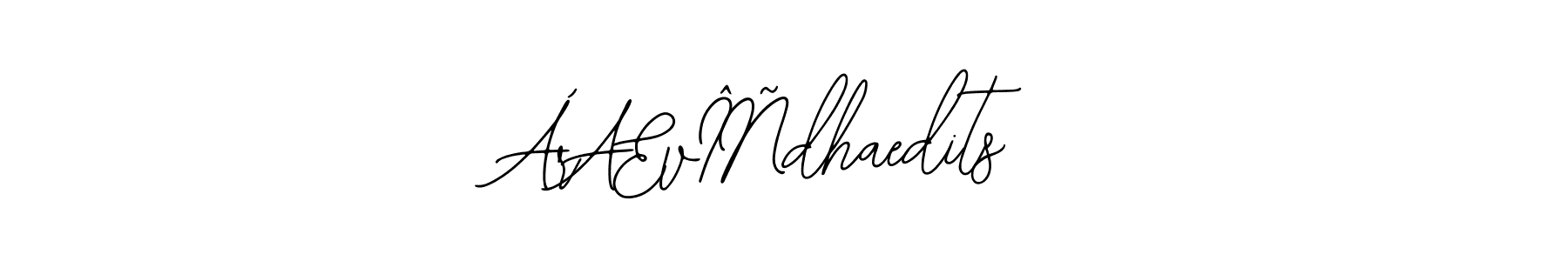 Similarly Bearetta-2O07w is the best handwritten signature design. Signature creator online .You can use it as an online autograph creator for name ÁrÆvÎÑdhaedits. ÁrÆvÎÑdhaedits signature style 12 images and pictures png