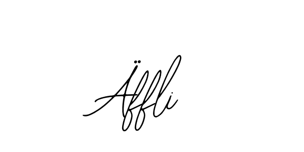 How to make Äffli name signature. Use Bearetta-2O07w style for creating short signs online. This is the latest handwritten sign. Äffli signature style 12 images and pictures png