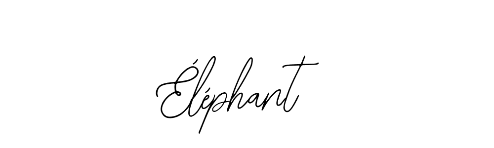 Design your own signature with our free online signature maker. With this signature software, you can create a handwritten (Bearetta-2O07w) signature for name Éléphant. Éléphant signature style 12 images and pictures png