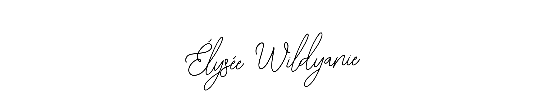 Similarly Bearetta-2O07w is the best handwritten signature design. Signature creator online .You can use it as an online autograph creator for name Élysée Wildyanie. Élysée Wildyanie signature style 12 images and pictures png