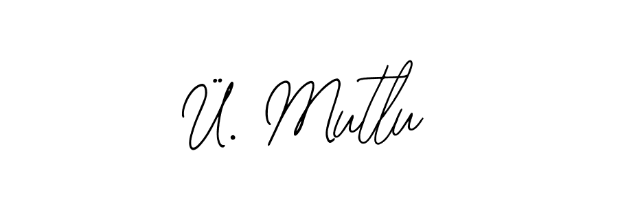 Use a signature maker to create a handwritten signature online. With this signature software, you can design (Bearetta-2O07w) your own signature for name Ü. Mutlu. Ü. Mutlu signature style 12 images and pictures png