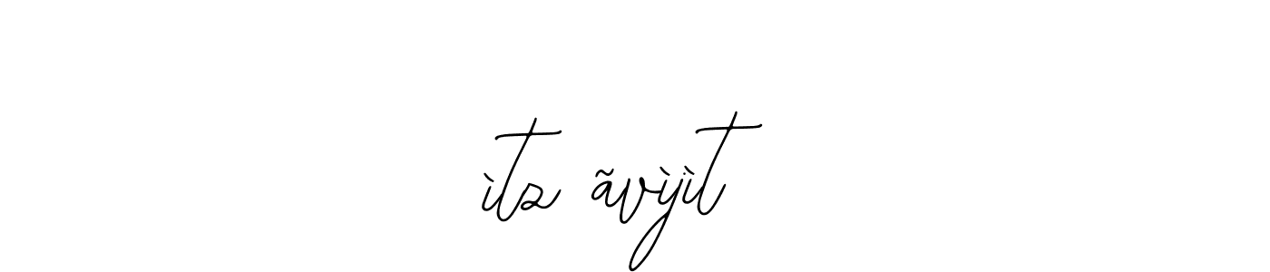 Use a signature maker to create a handwritten signature online. With this signature software, you can design (Bearetta-2O07w) your own signature for name ìtz ãvìjìt. ìtz ãvìjìt signature style 12 images and pictures png