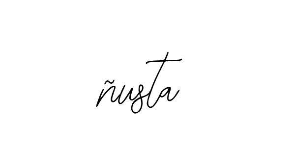 ñusta stylish signature style. Best Handwritten Sign (Bearetta-2O07w) for my name. Handwritten Signature Collection Ideas for my name ñusta. ñusta signature style 12 images and pictures png