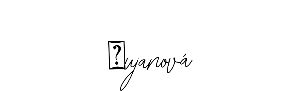 if you are searching for the best signature style for your name Šujanová. so please give up your signature search. here we have designed multiple signature styles  using Bearetta-2O07w. Šujanová signature style 12 images and pictures png