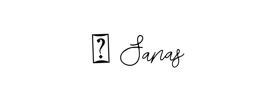 How to make य Sanas name signature. Use Bearetta-2O07w style for creating short signs online. This is the latest handwritten sign. य Sanas signature style 12 images and pictures png