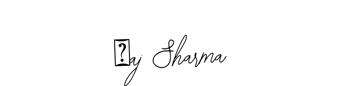 Use a signature maker to create a handwritten signature online. With this signature software, you can design (Bearetta-2O07w) your own signature for name रaj Sharma. रaj Sharma signature style 12 images and pictures png