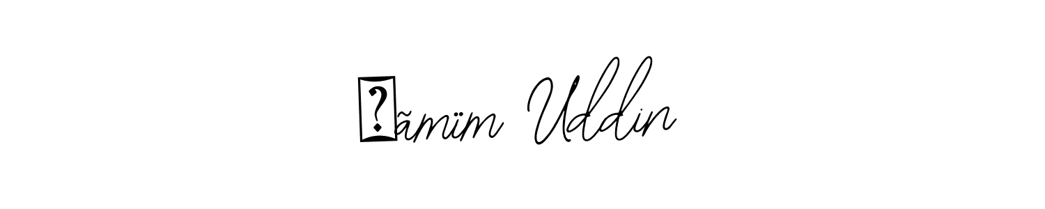 Design your own signature with our free online signature maker. With this signature software, you can create a handwritten (Bearetta-2O07w) signature for name ẞãmïm Uddin. ẞãmïm Uddin signature style 12 images and pictures png